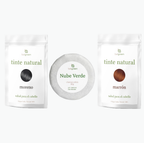Ritual Bosque Profundo: Tinte Moreno, Tinte Marrón Rojizo & Champú Sólido Nube Verde