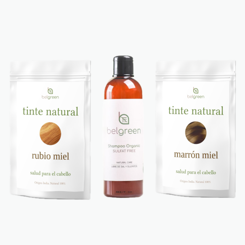 Pack miel: Rubio Miel, Marrón Miel y Champú Orgánico