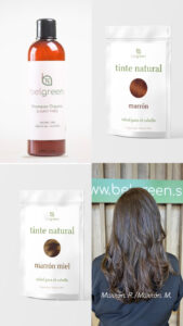 Pack 5: Champú Orgánico, Marrón Rojizo, Marrón Miel